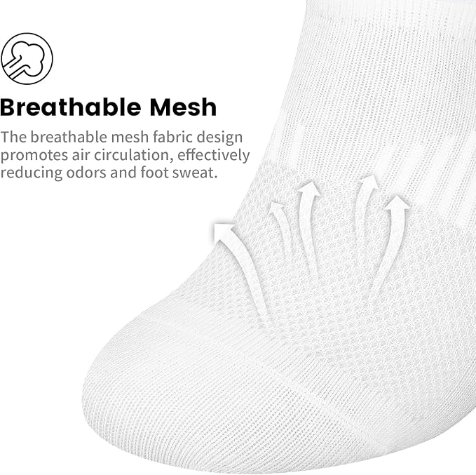 wernies No Show Socks Womens 8 Pairs, Ankle Non Slip Low Short Invisible Socks