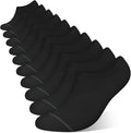 wernies 10 Pairs No Show Socks Men Low Cut Ankle Socks with Non Slip Grip