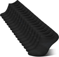 wernies No Show Socks Womens 8 Pairs, Ankle Non Slip Low Short Invisible Socks