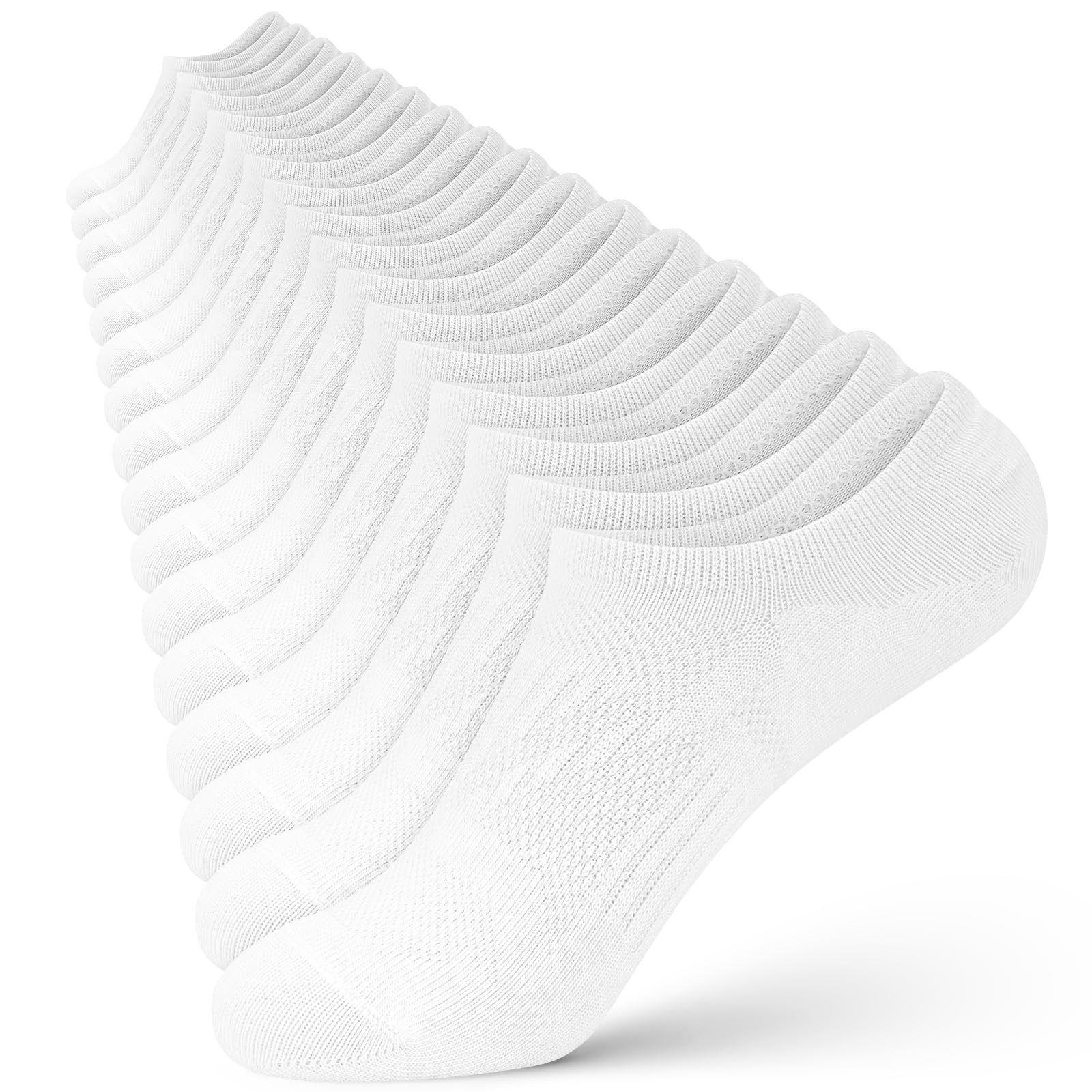 Wernies 8 Pairs No Show Socks Women Low Cut Ankle Socks for Women