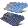 Wernies No Show Socks Men, Low Cut Ankle Short Casual Non Slip Socks 4-12Pairs
