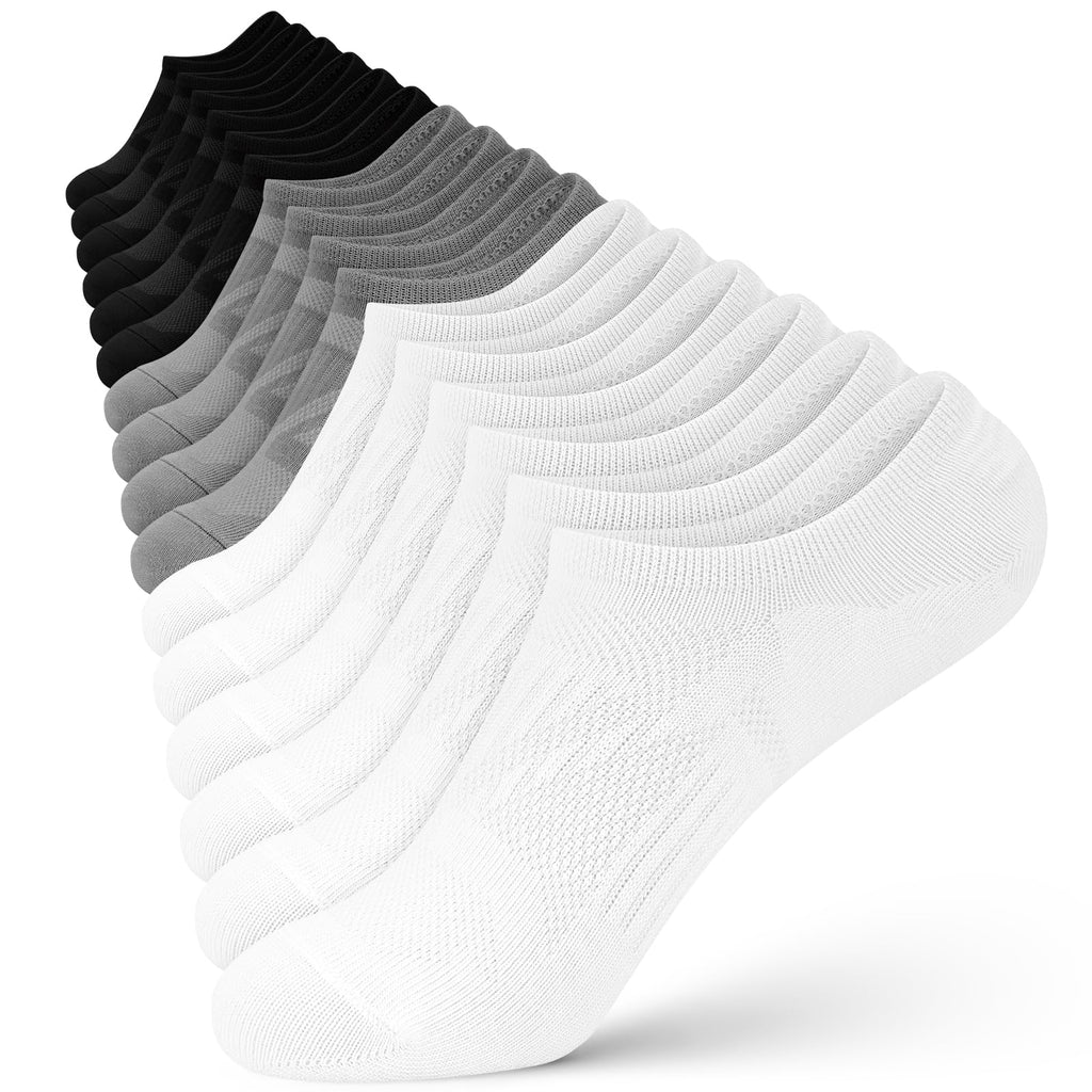 Wernies 8 Pairs No Show Socks Women Low Cut Ankle Socks for Women