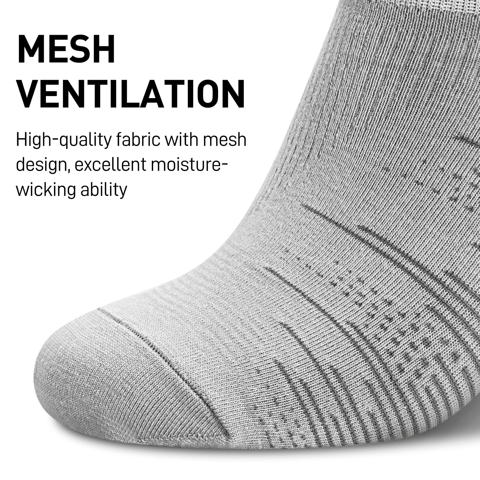 wernies 10 Pairs No Show Socks Men, Ankle Low Cut Short Socks with Non Slip Grips