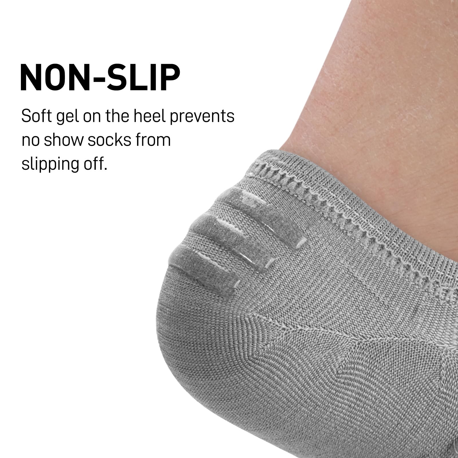 wernies 10 Pairs No Show Socks Men, Ankle Low Cut Short Socks with Non Slip Grips