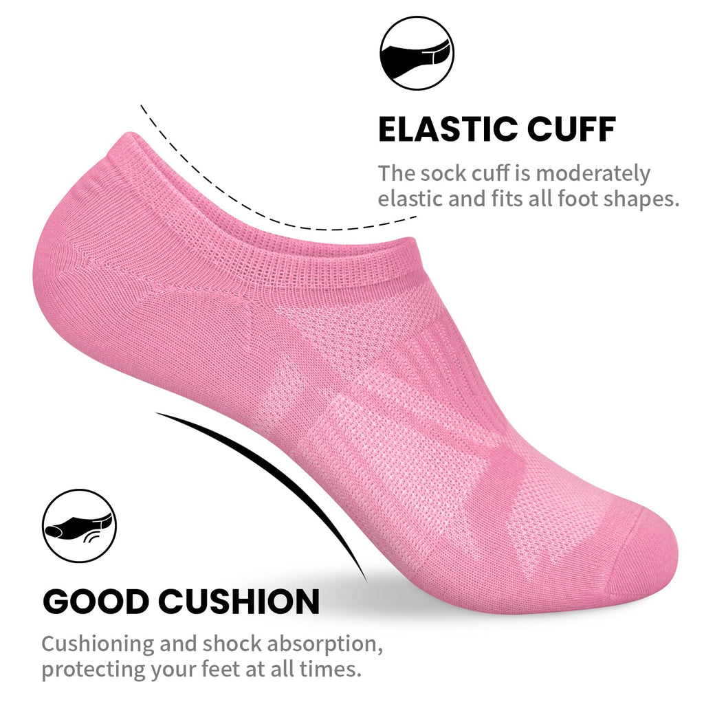 Wernies 8 Pairs No Show Socks Women Low Cut Ankle Socks for Women